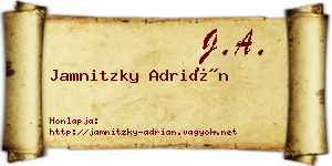 Jamnitzky Adrián névjegykártya