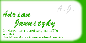 adrian jamnitzky business card